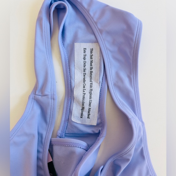 Wild fable Lilac Low Rise High Leg Cheeky Bikini Bottom Large (12-14) - Picture 7 of 8